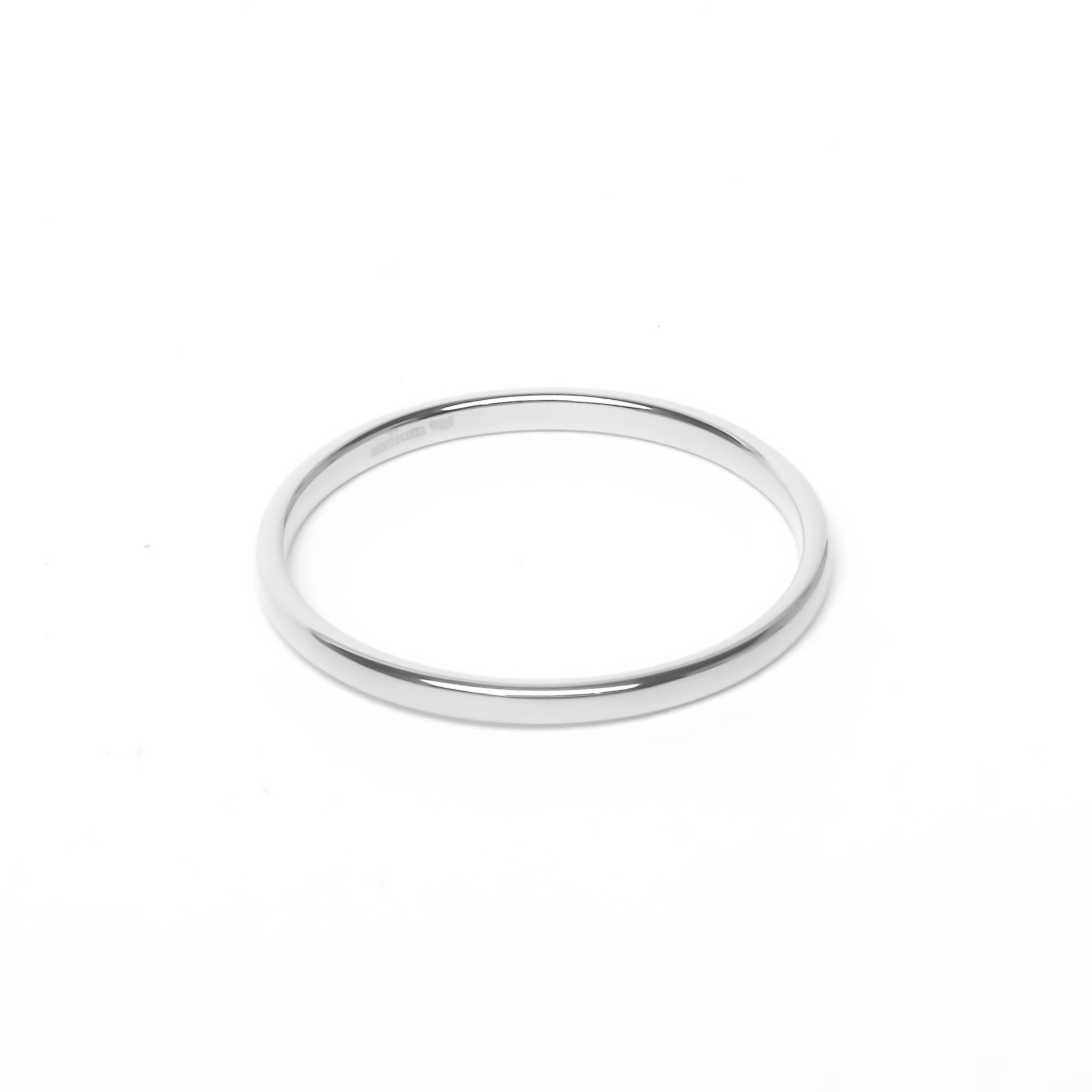 Cutekart_Thin Plain Sterling Silver Band Ring Wedding Engagement for Women  Men – Width 2MM 100% Authentic